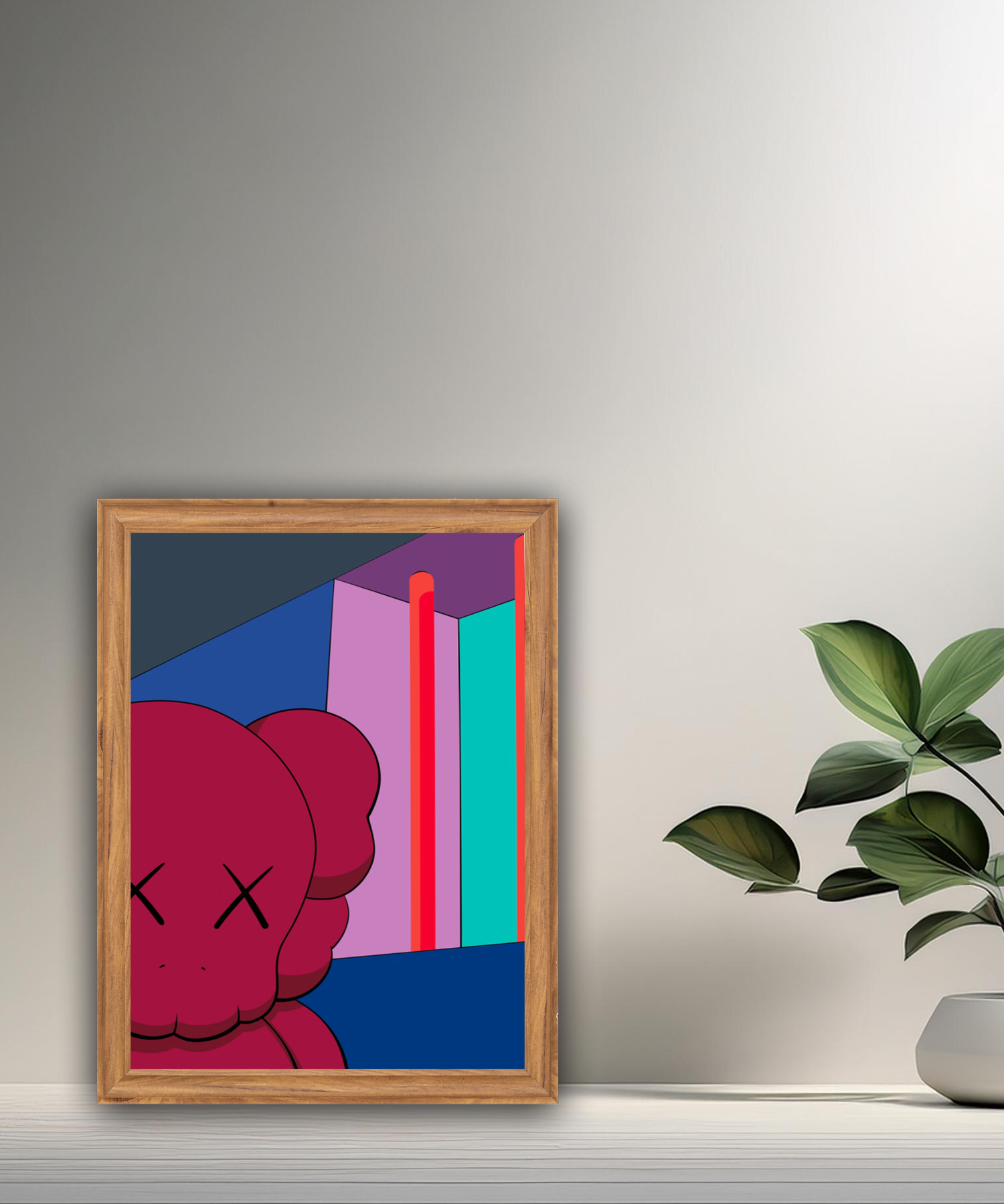 Poster Kaws illustration