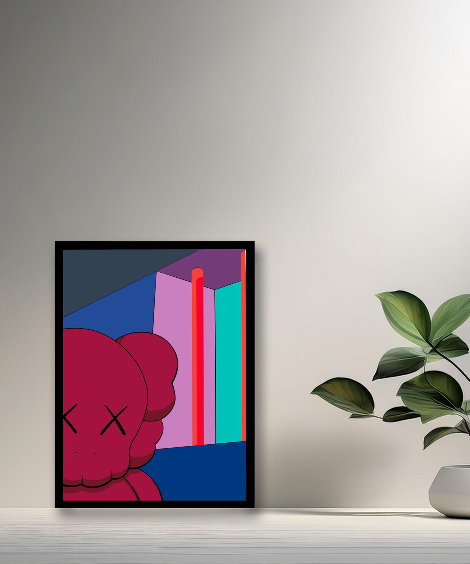 Poster Kaws illustration