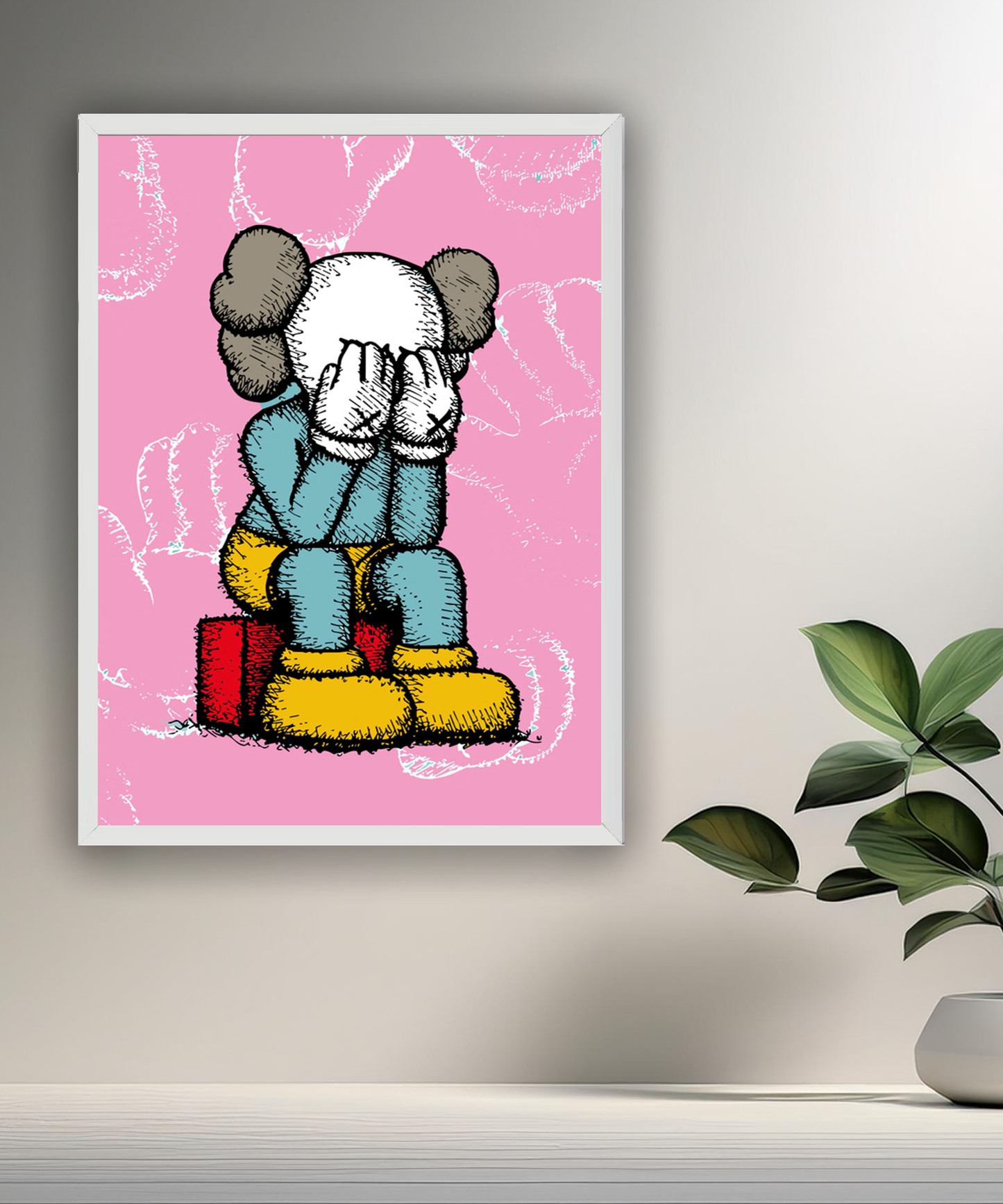 Poster Kaws pixel