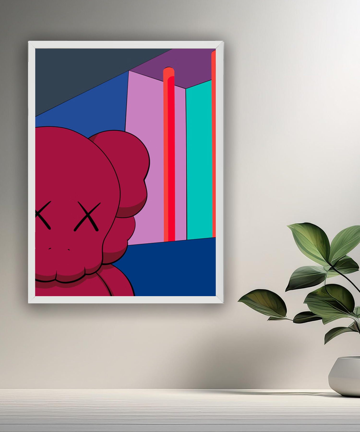 Poster Kaws illustration