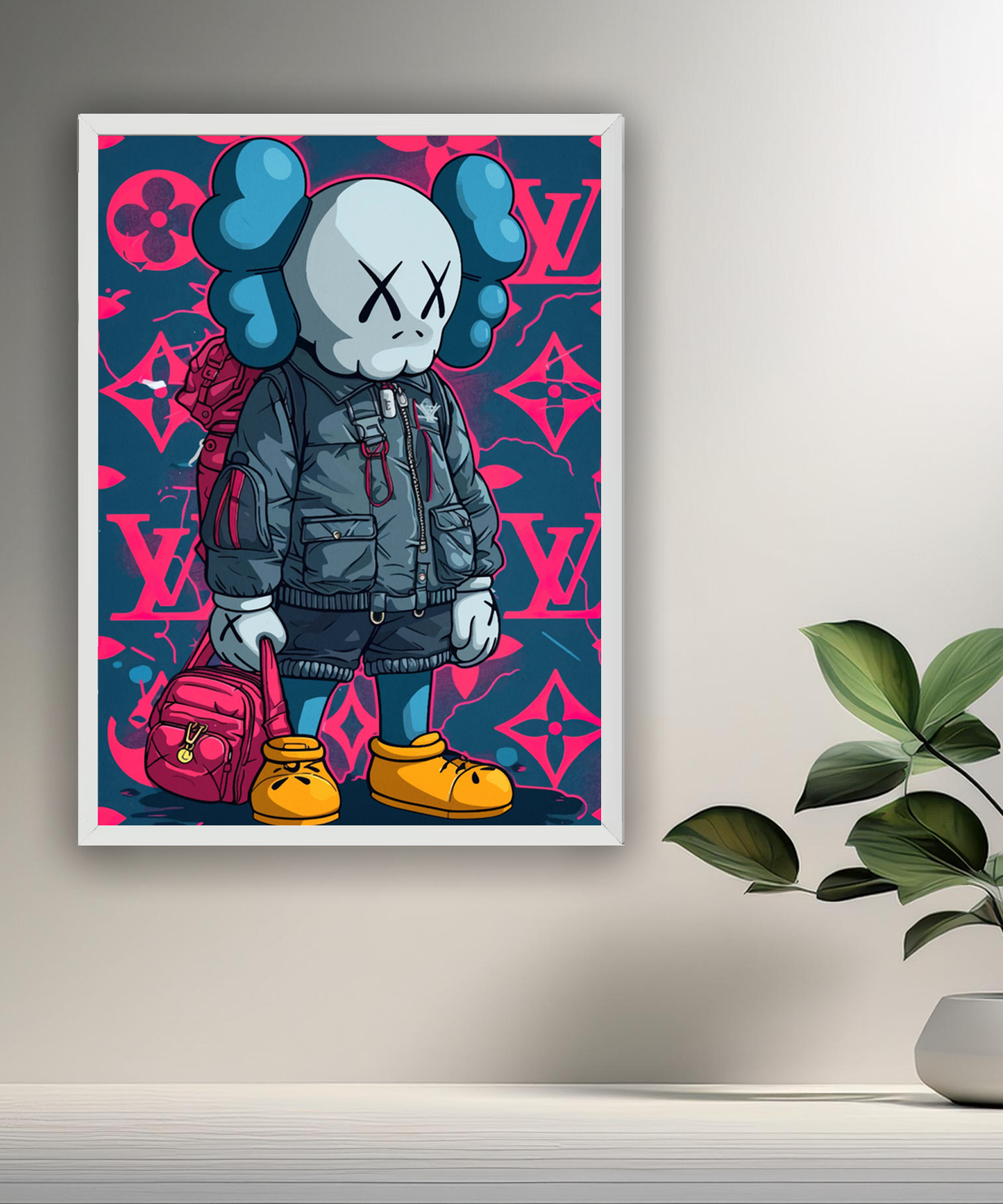 Poster Kaws Louis Vuitton outfit