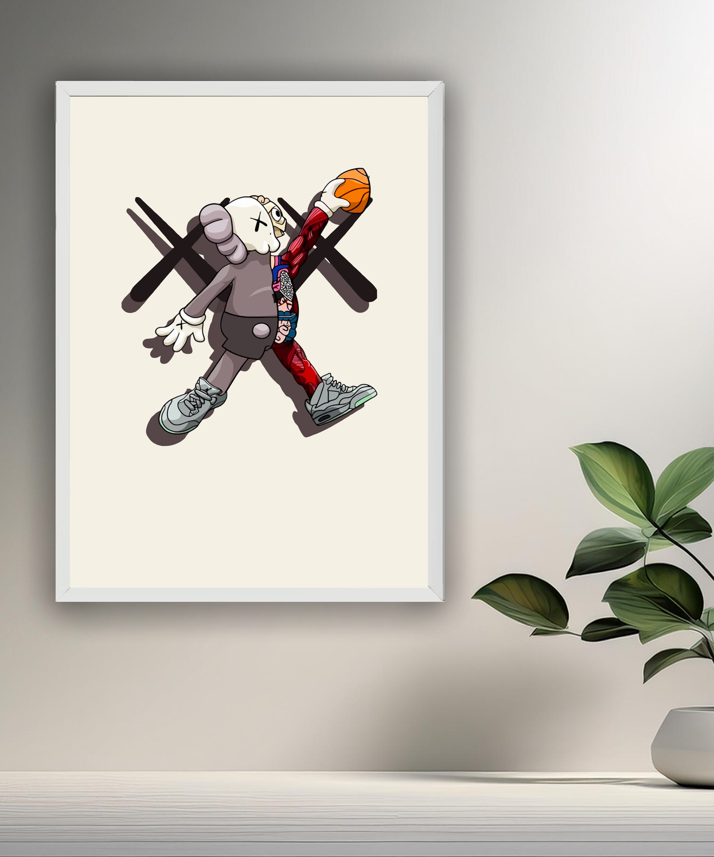 Poster Kaws football américain
