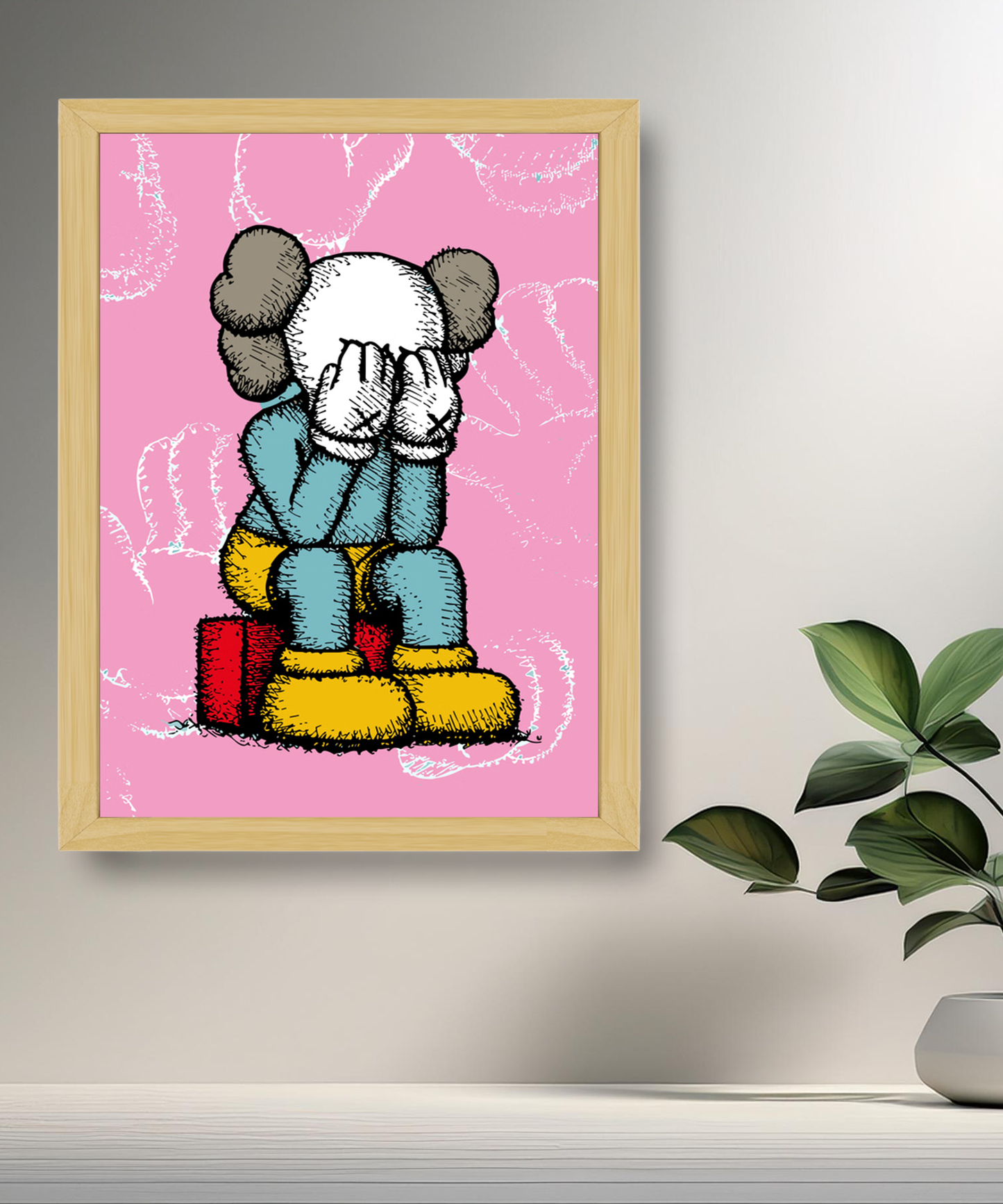 Poster Kaws pixel