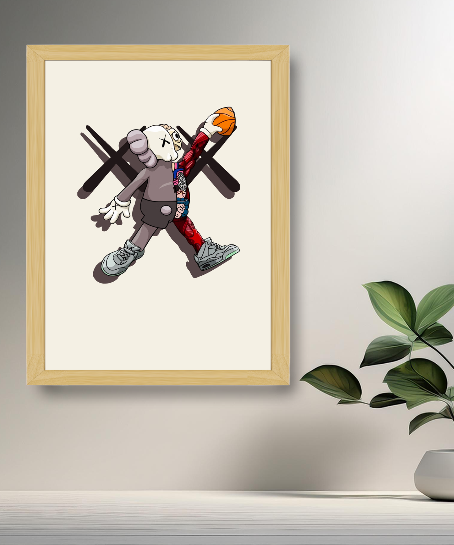 Poster Kaws football américain