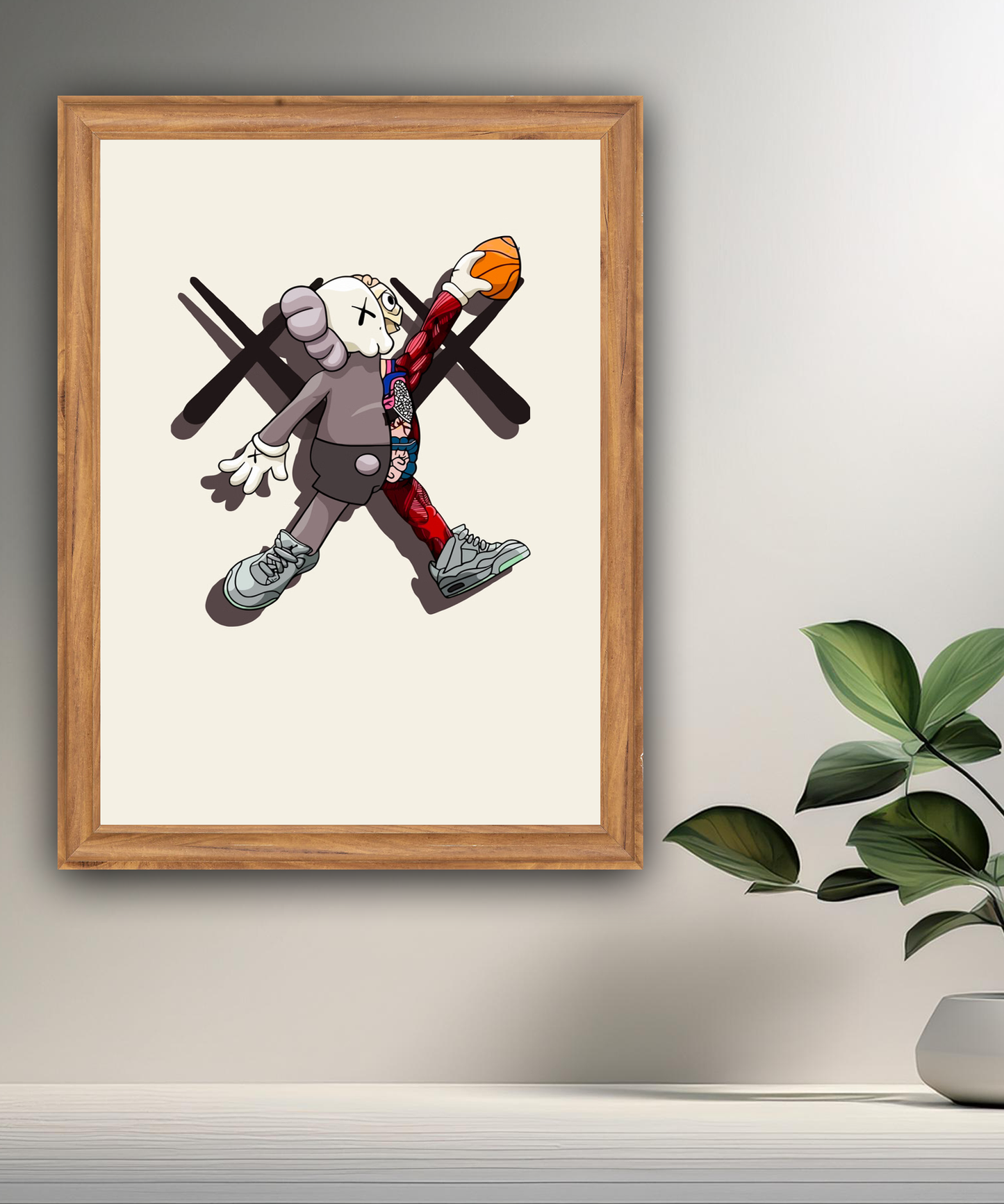 Poster Kaws football américain