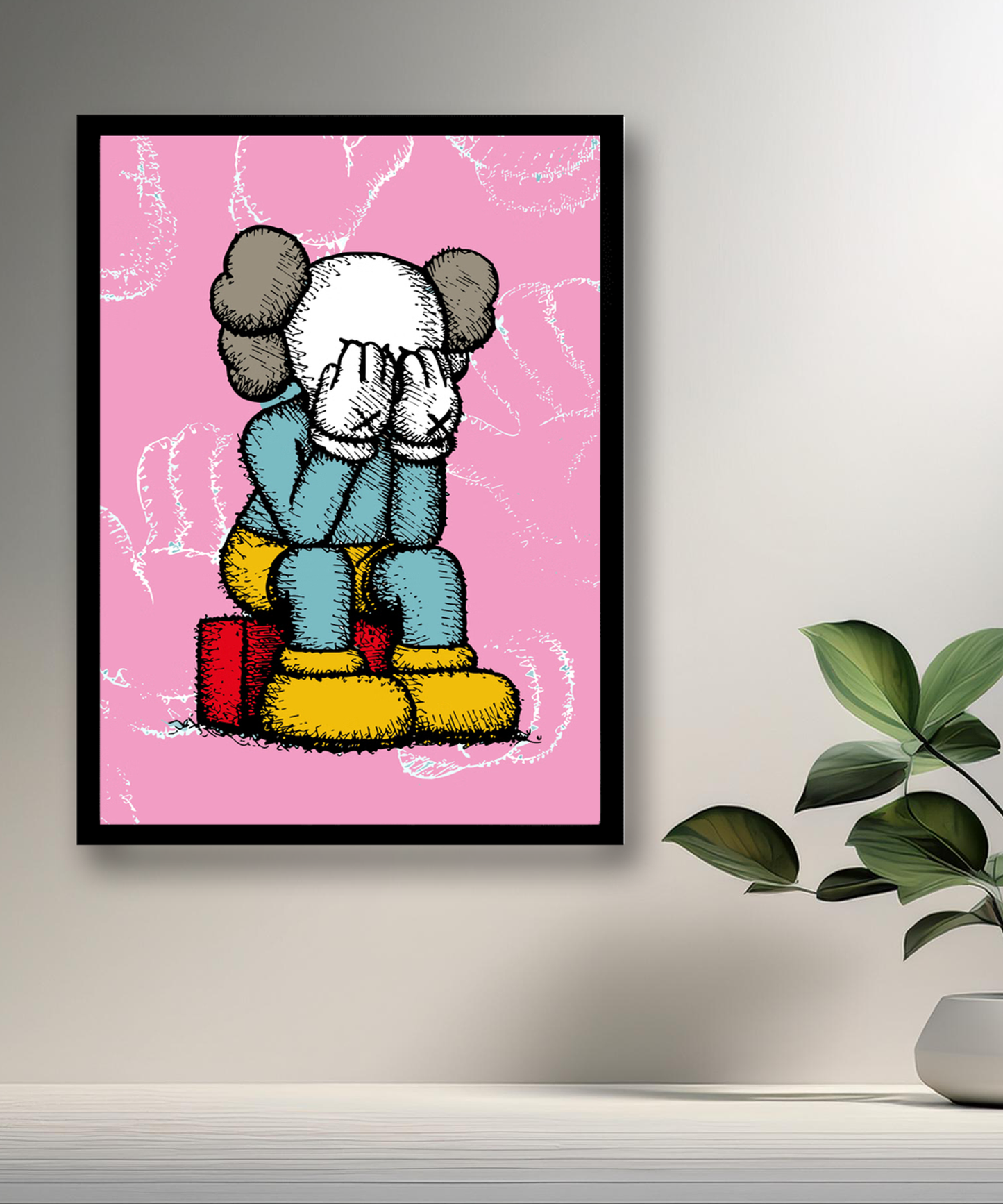 Poster Kaws pixel