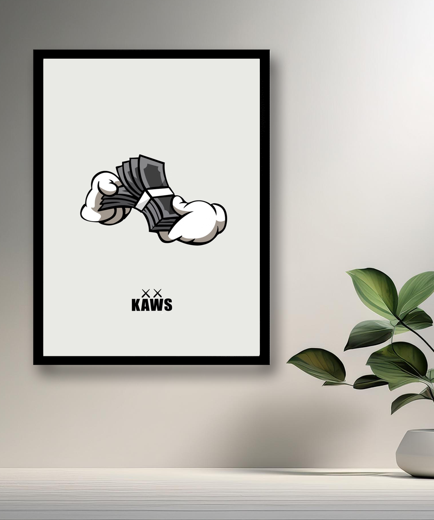 Poster Kaws dollars