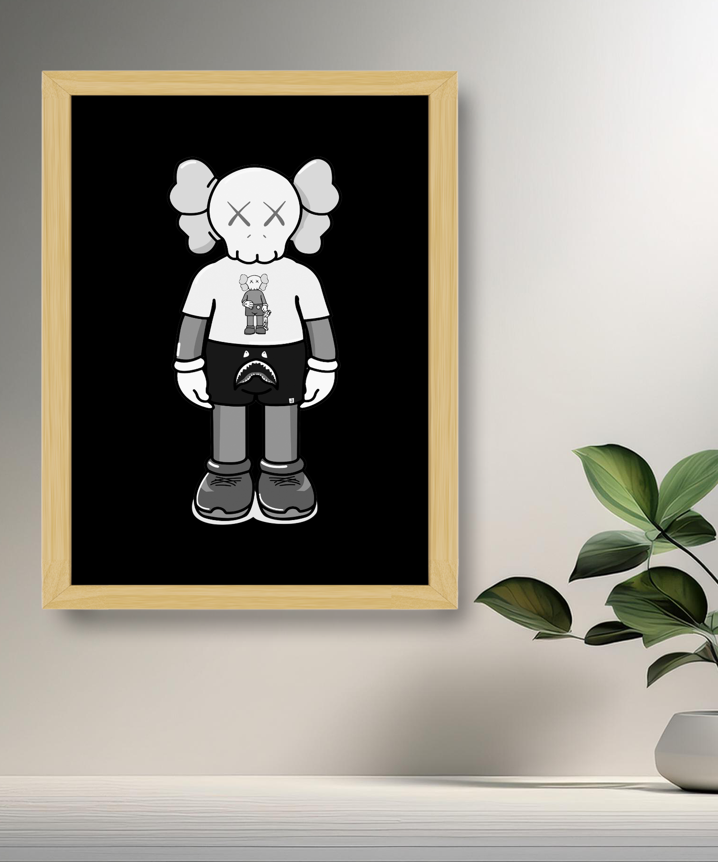 Cadre photo Kaws debout