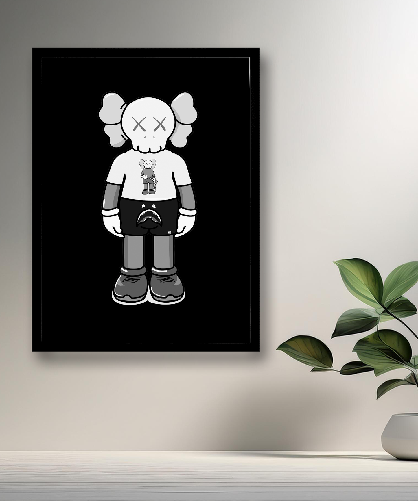 Cadre photo Kaws debout