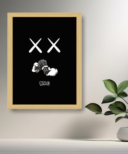 Cadre photo Kaws Dollars