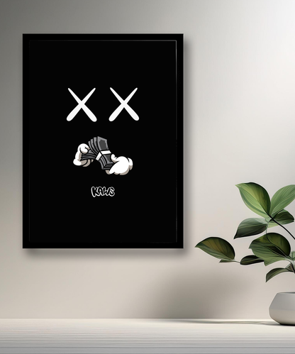 Cadre photo Kaws Dollars