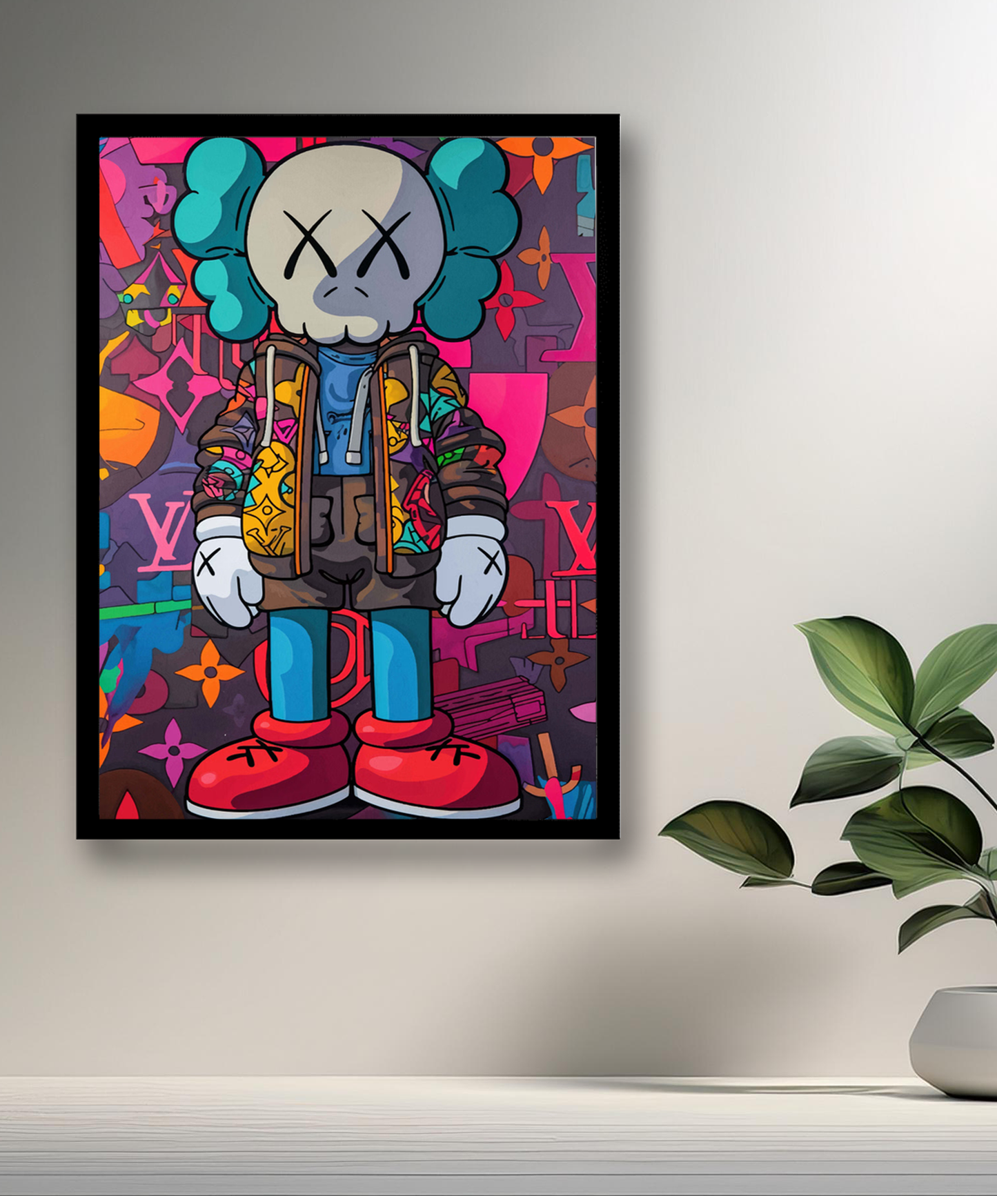 Cadre photo Kaws Louis Vuitton