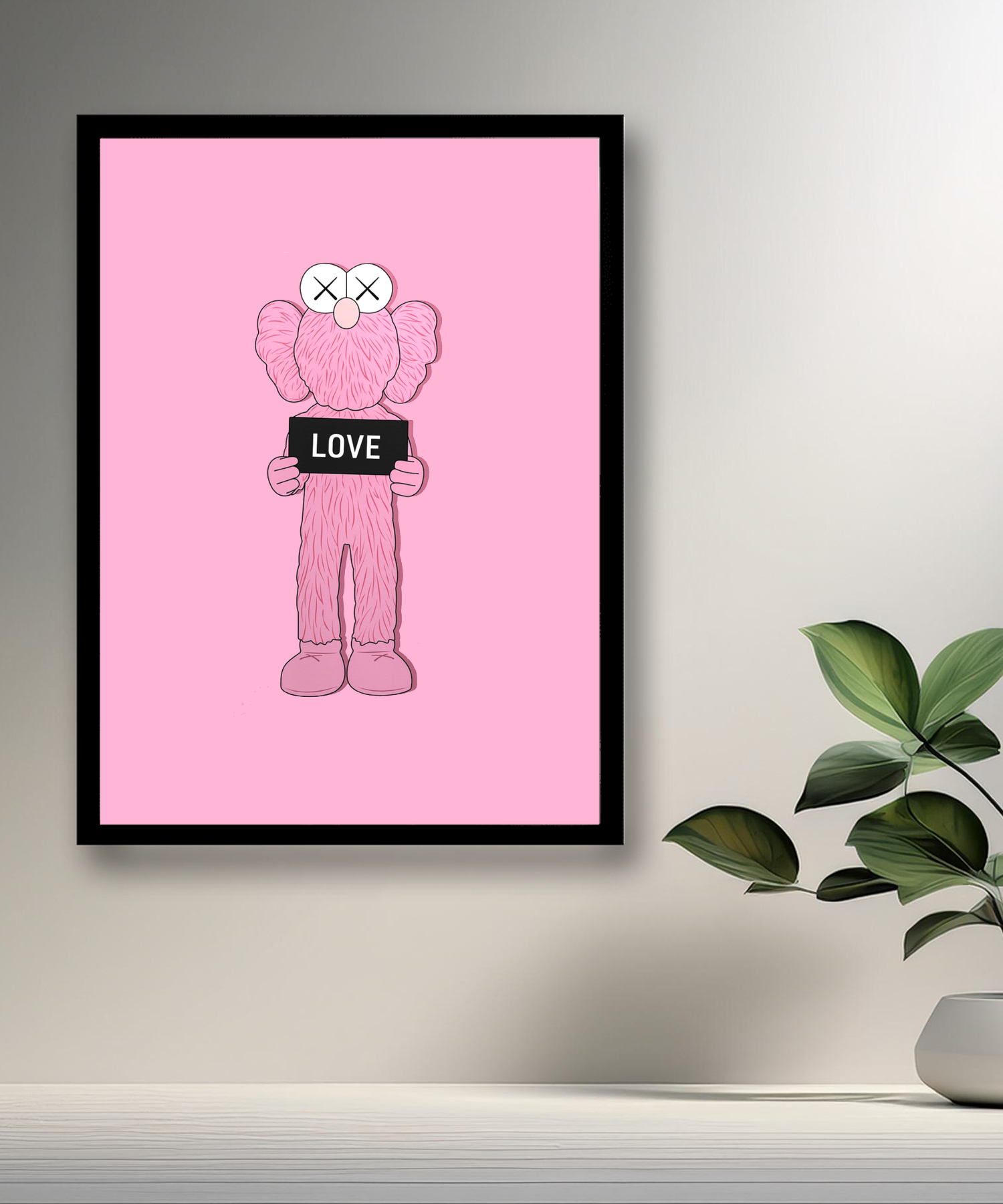 Cadre photo Kaws Love