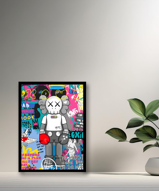 Cadre photo Kaws Magasine
