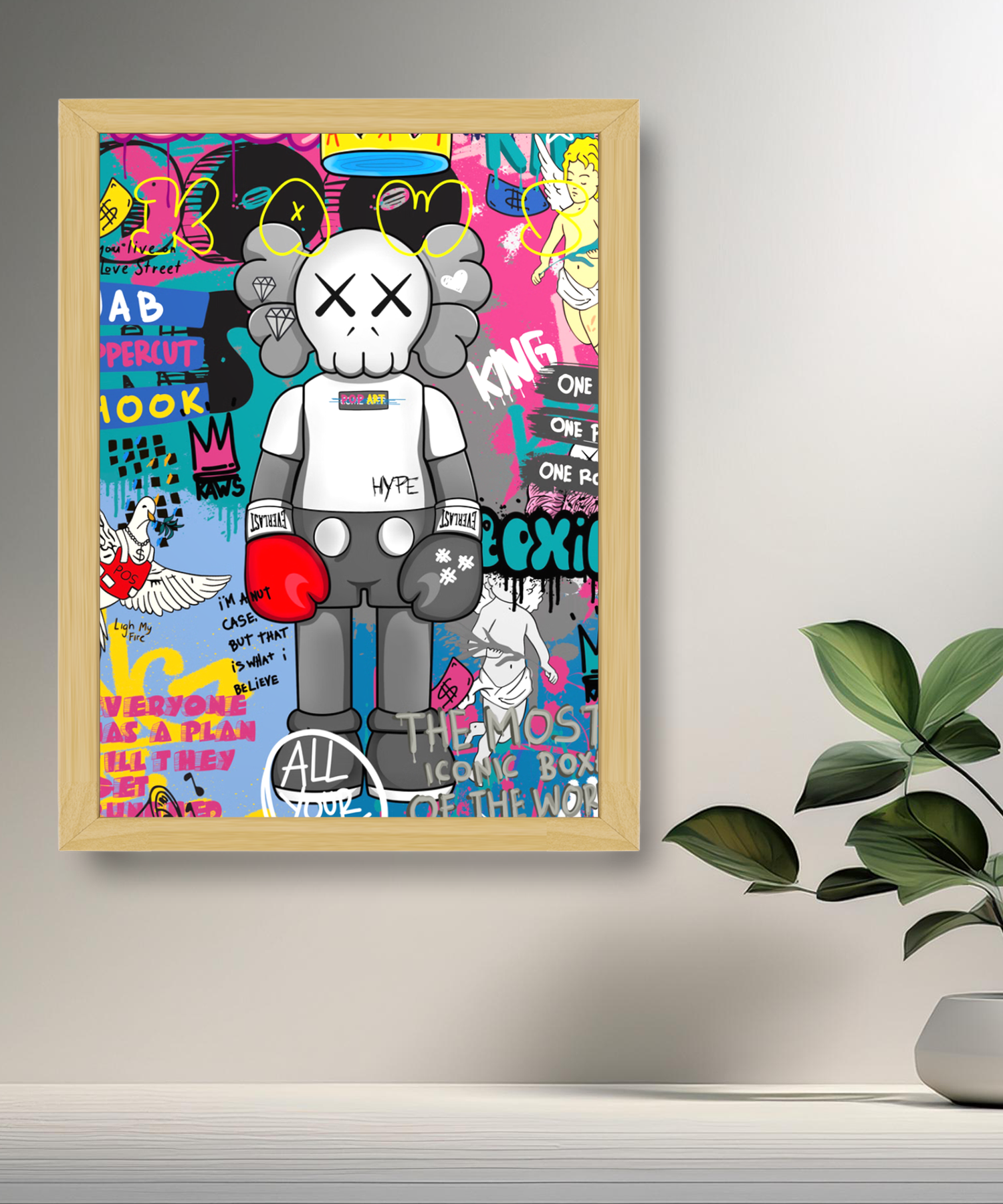 Cadre photo Kaws Magasine