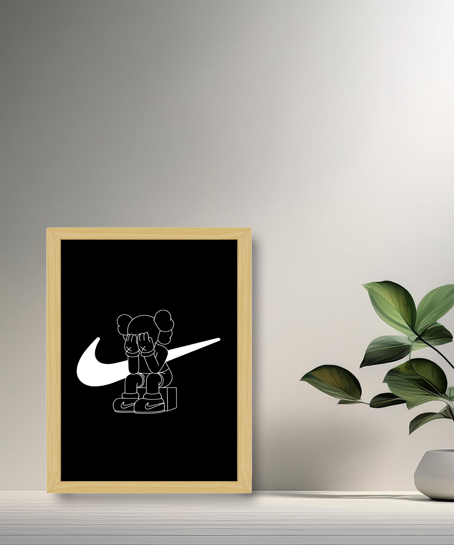 Cadre photo Kaws x Nike