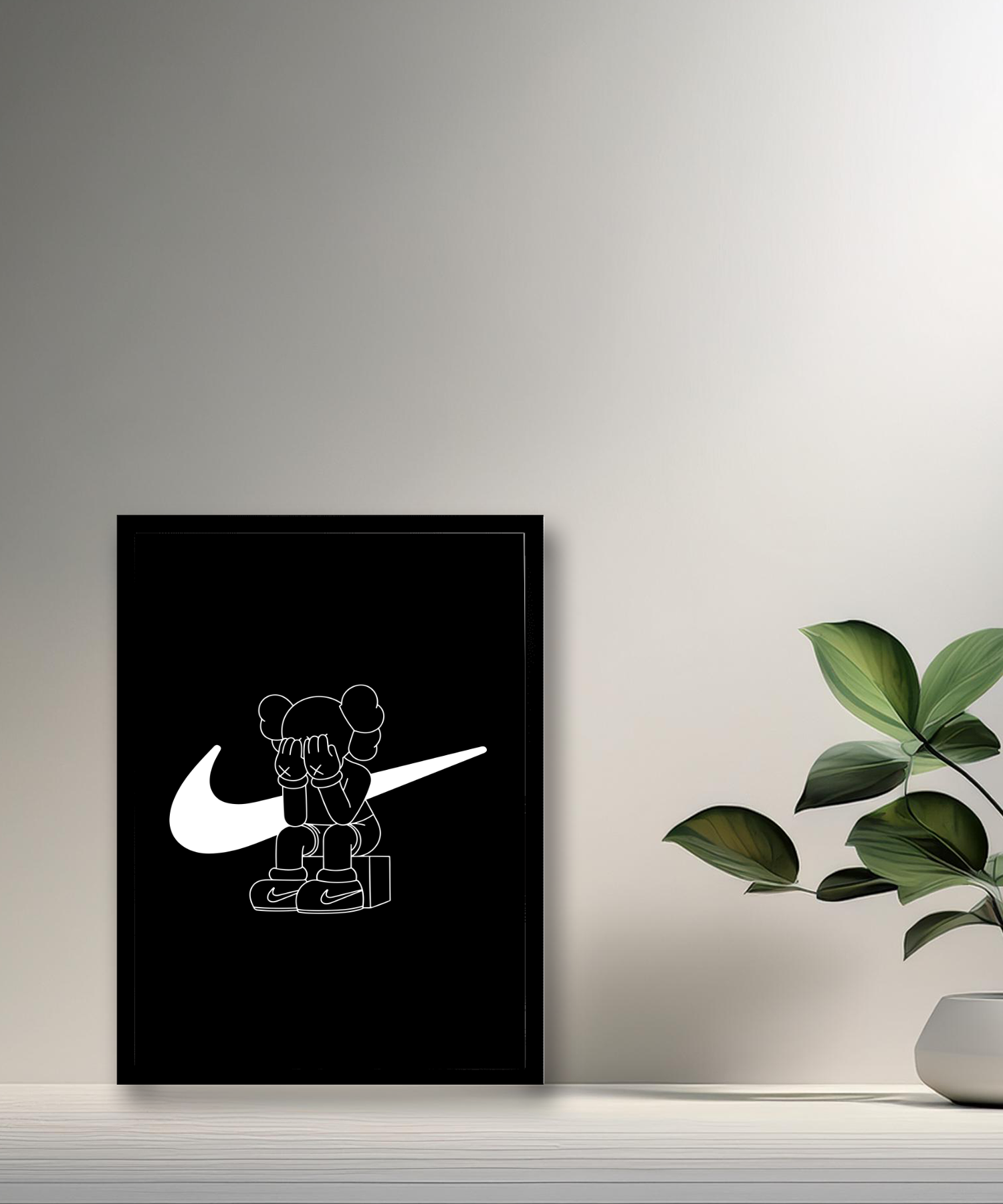 Cadre photo Kaws x Nike