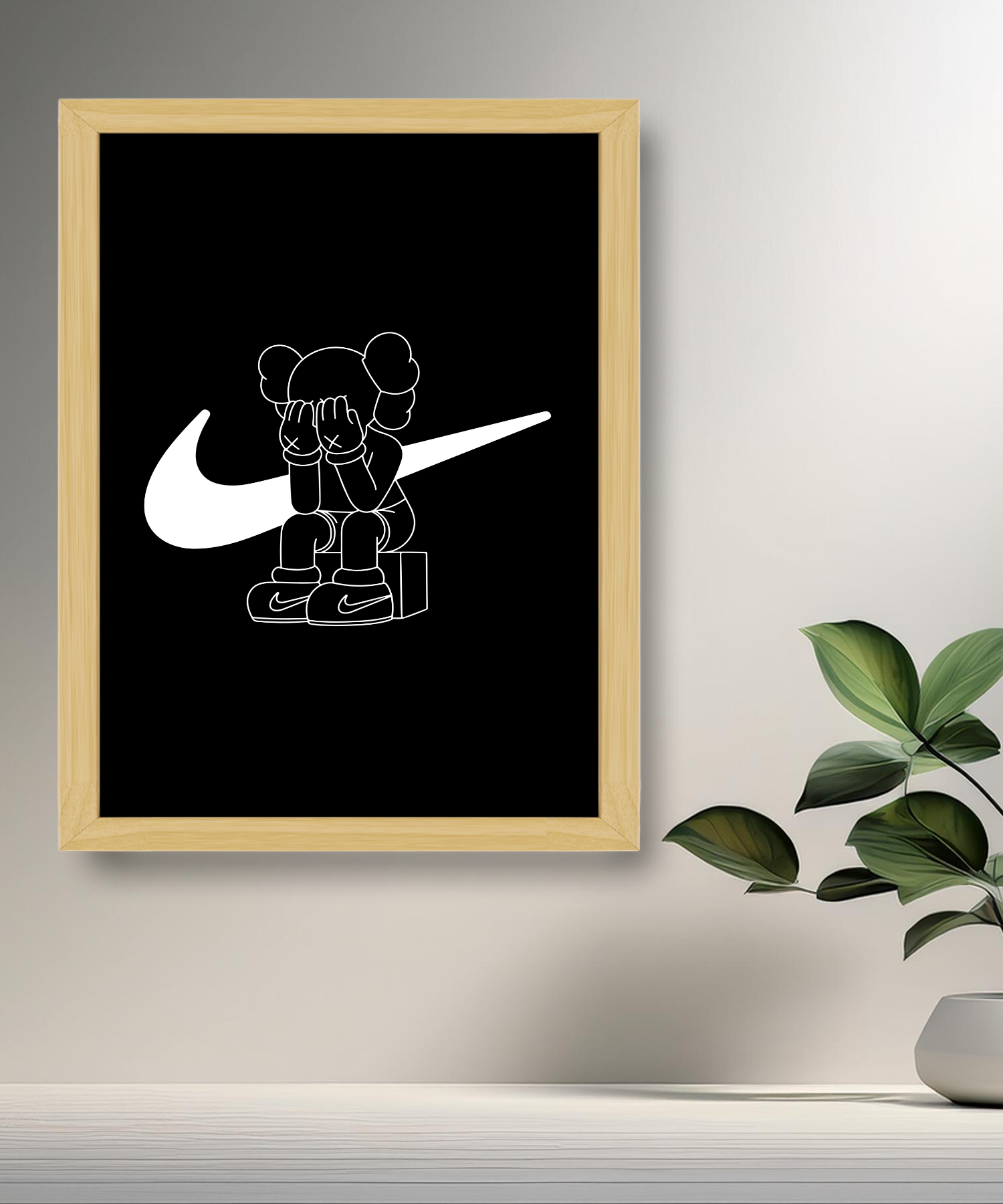 Cadre photo Kaws x Nike