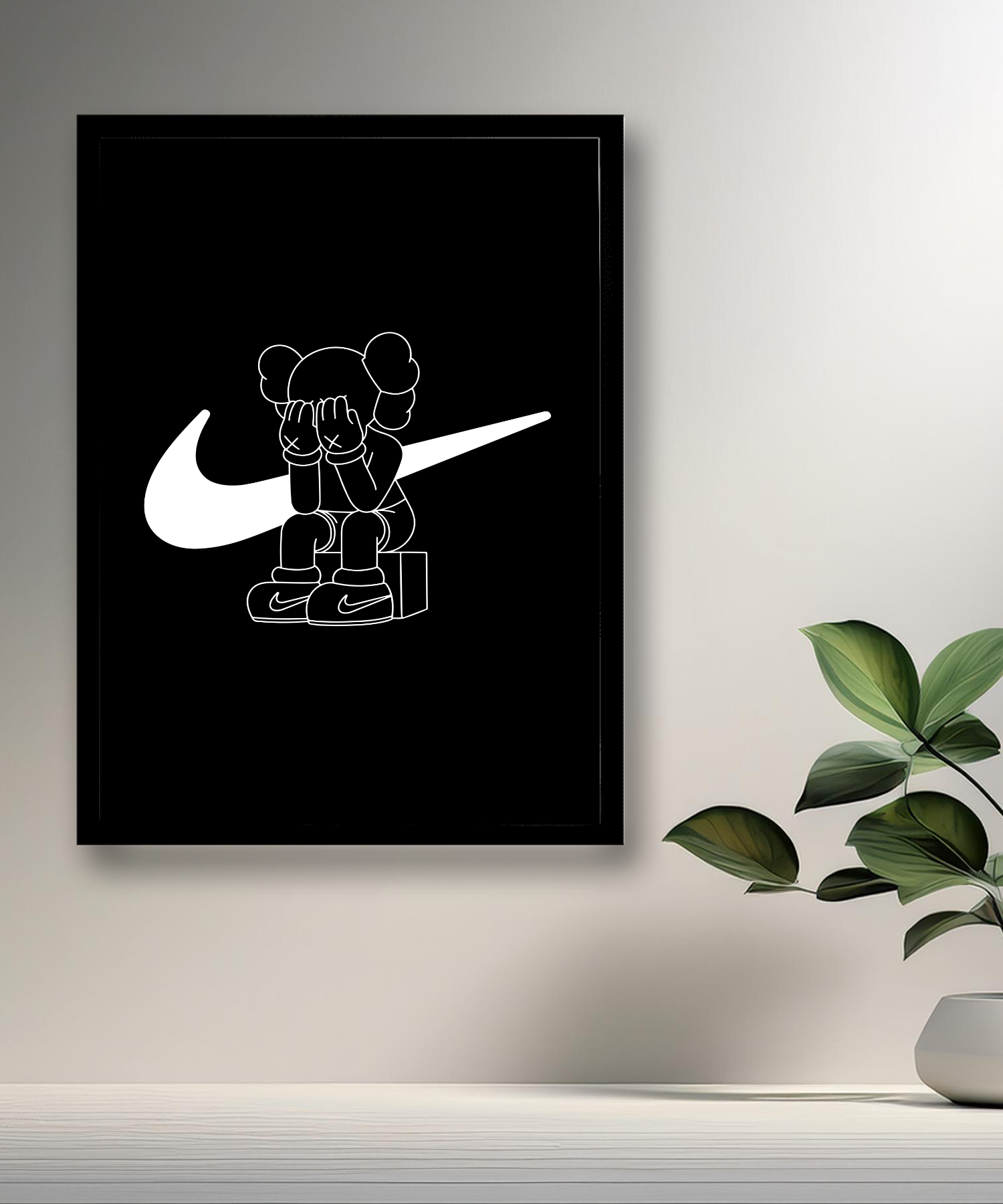 Cadre photo Kaws x Nike