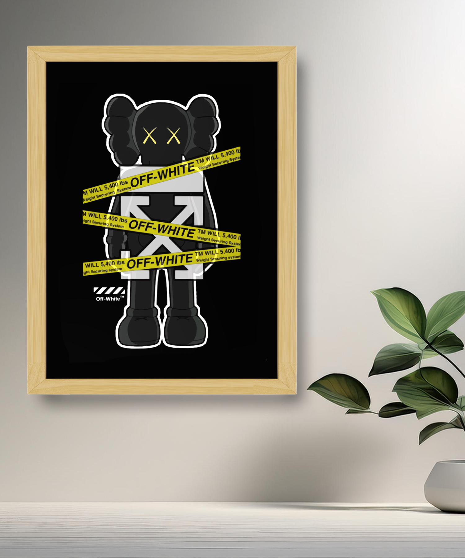 Cadre photo Kaws off-white