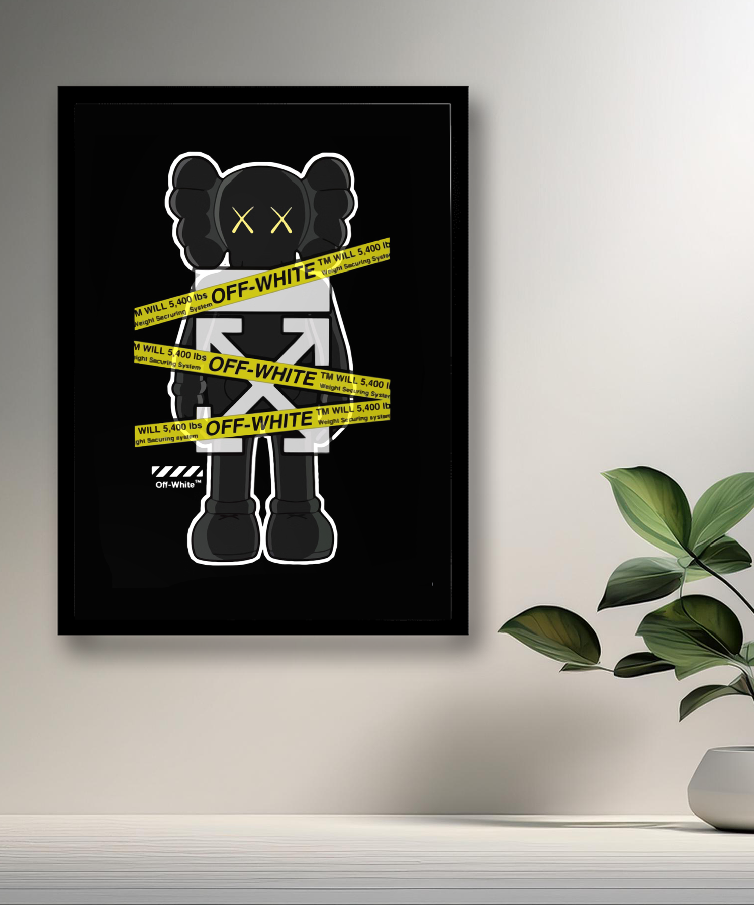 Cadre photo Kaws off-white