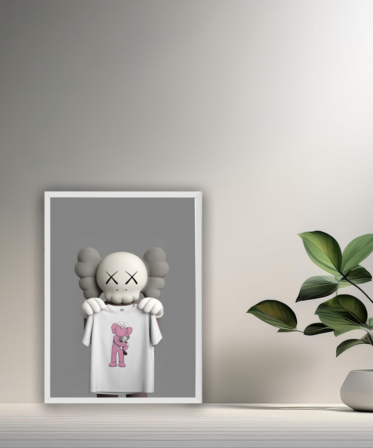 Poster Kaws t-shirt