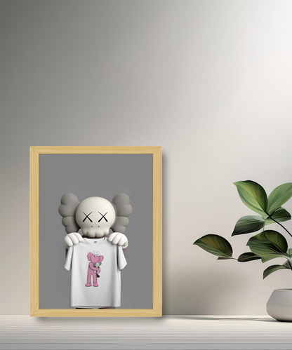 Poster Kaws t-shirt