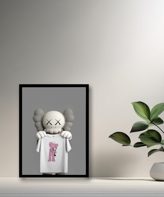 Poster Kaws t-shirt