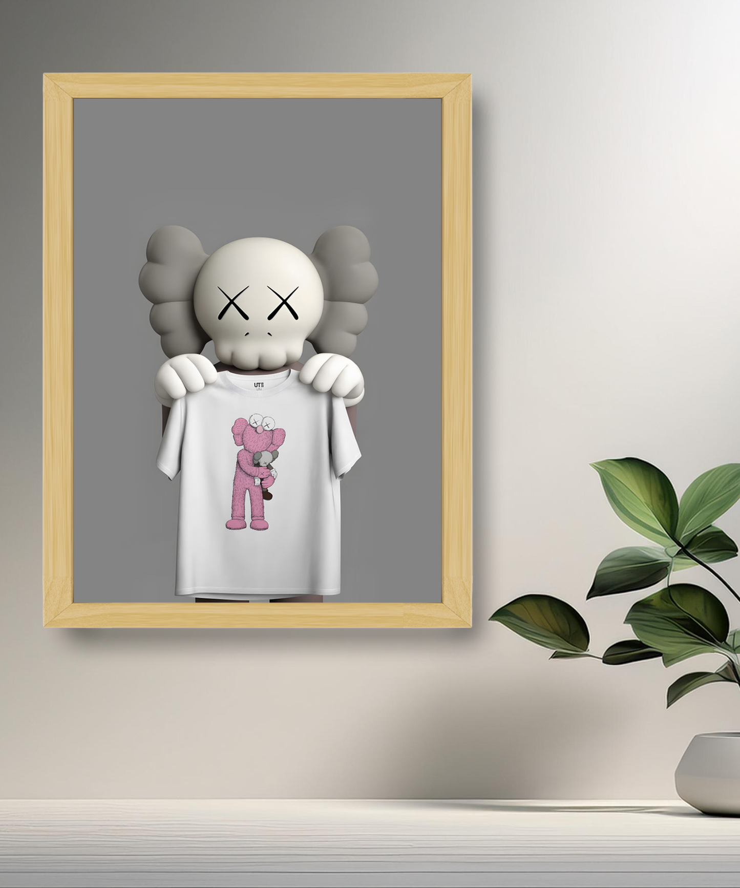 Poster Kaws t-shirt
