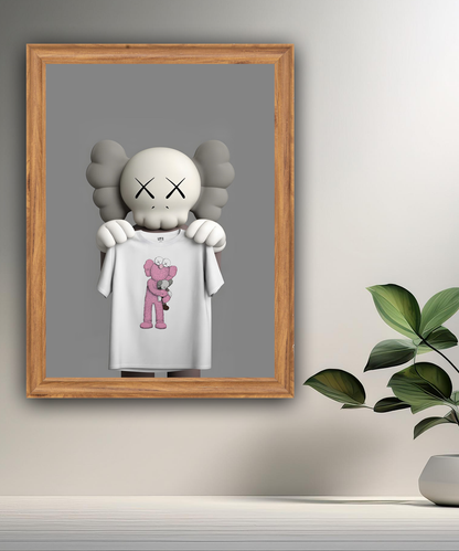 Poster Kaws t-shirt