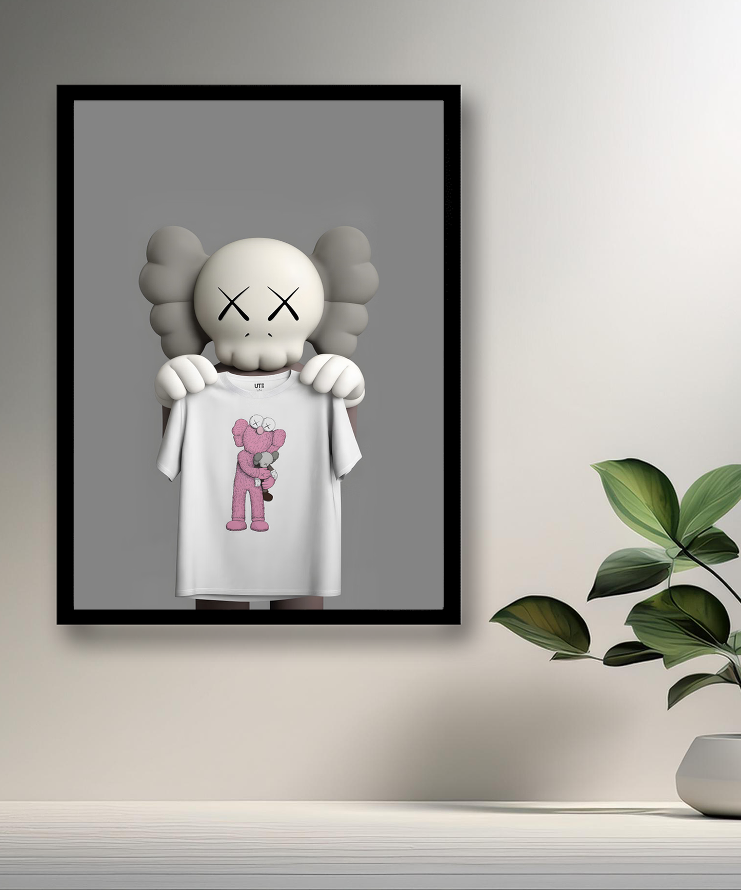 Poster Kaws t-shirt