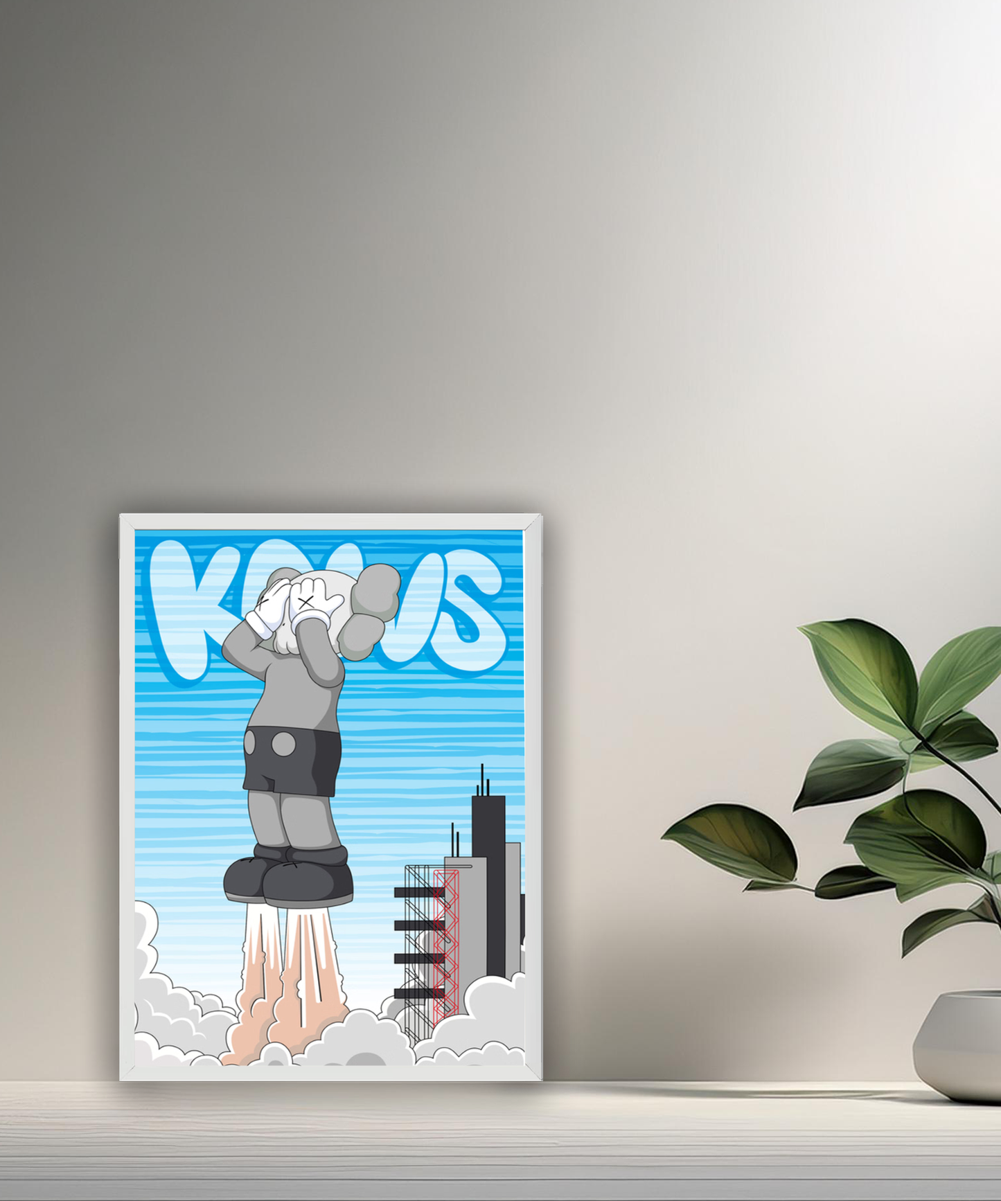 Poster Kaws Fusée