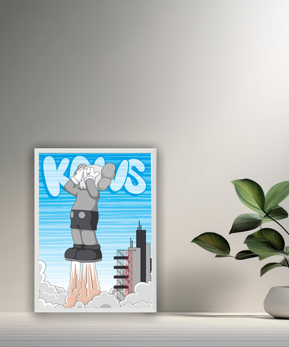 Poster Kaws Fusée