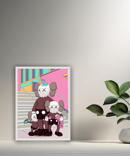 Poster Kaws illustration