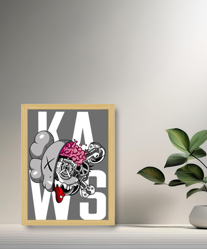 Poster Kaws Cerveau
