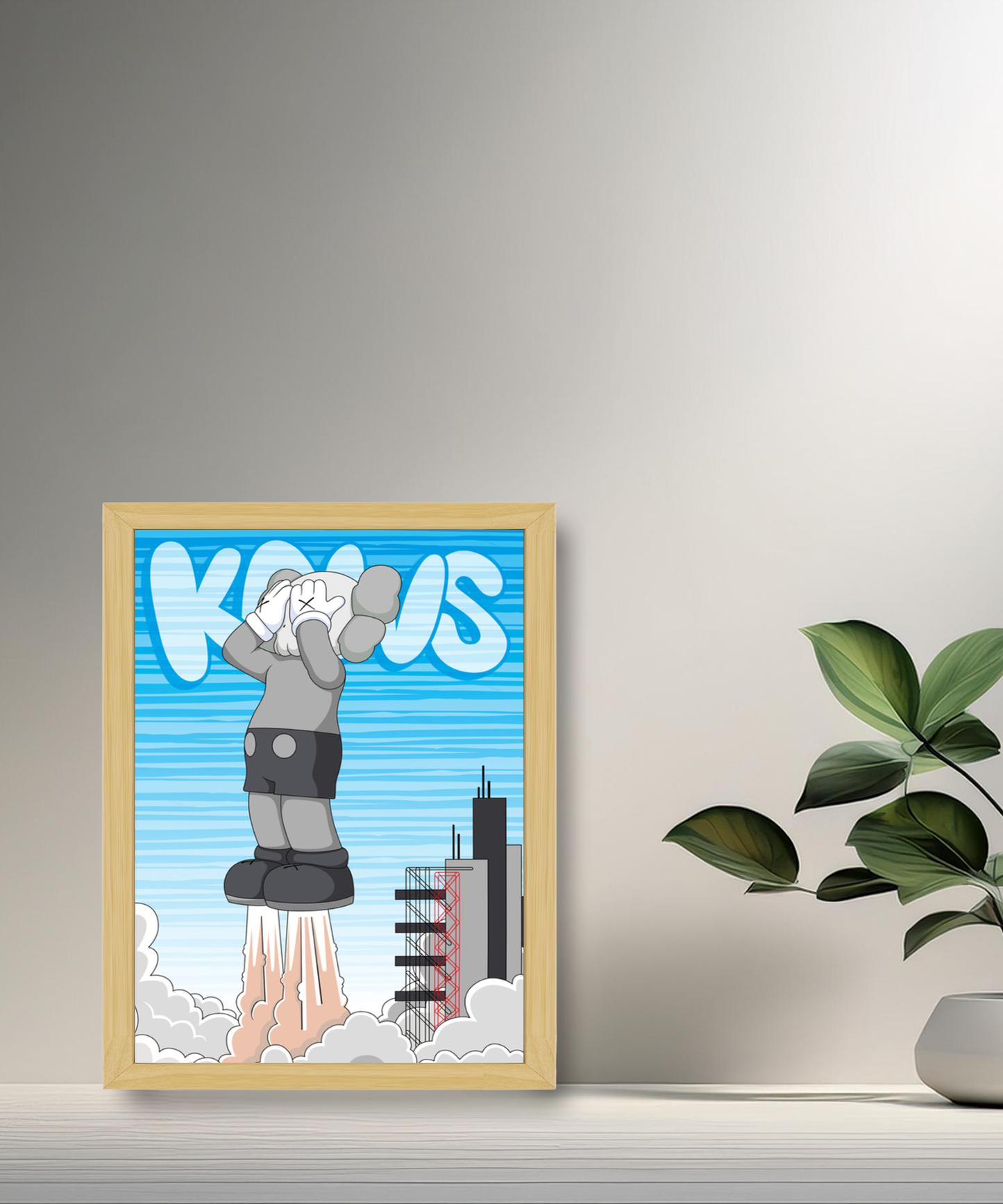 Poster Kaws Fusée