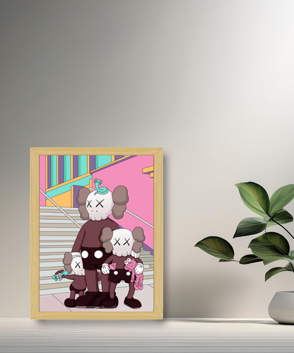 Poster Kaws illustration