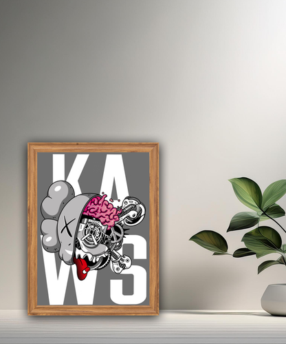 Poster Kaws Cerveau