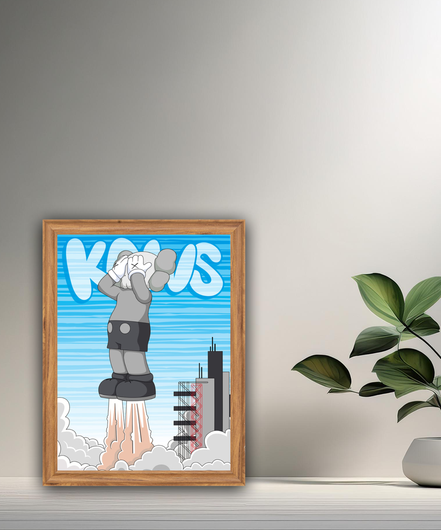 Poster Kaws Fusée