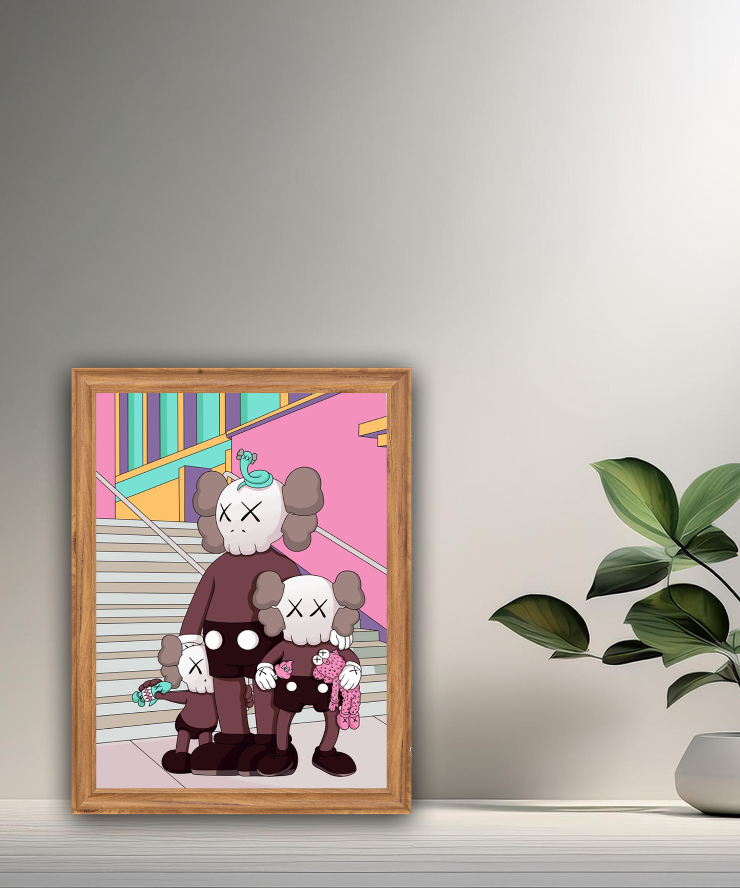 Poster Kaws illustration