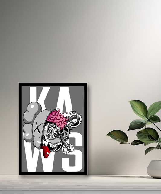 Poster Kaws Cerveau