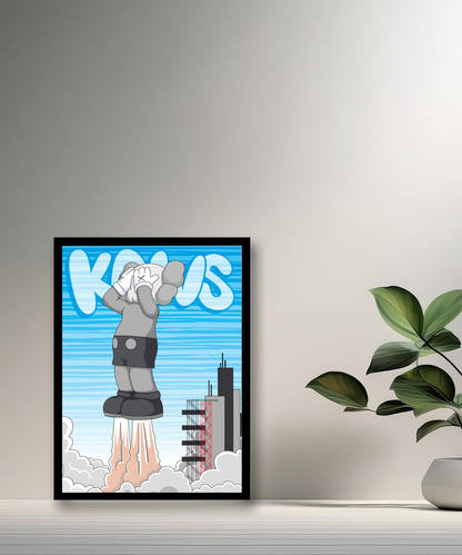 Poster Kaws Fusée