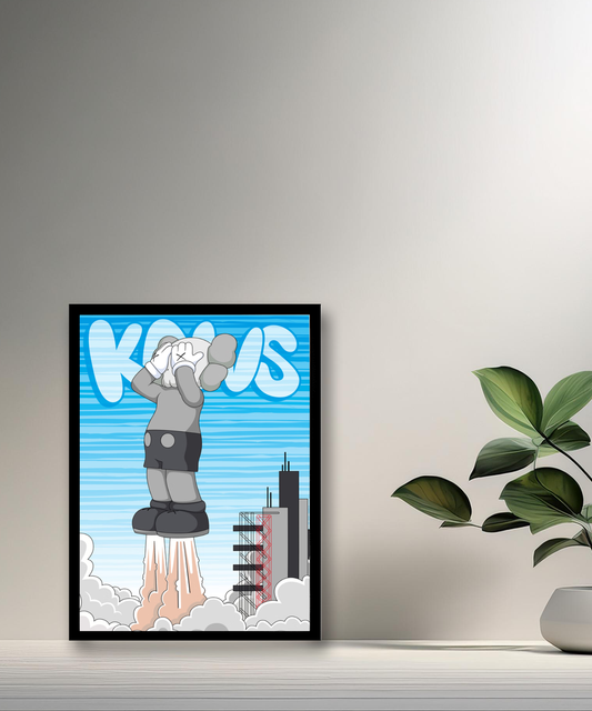 Poster Kaws Fusée