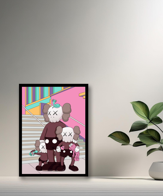 Poster Kaws illustration