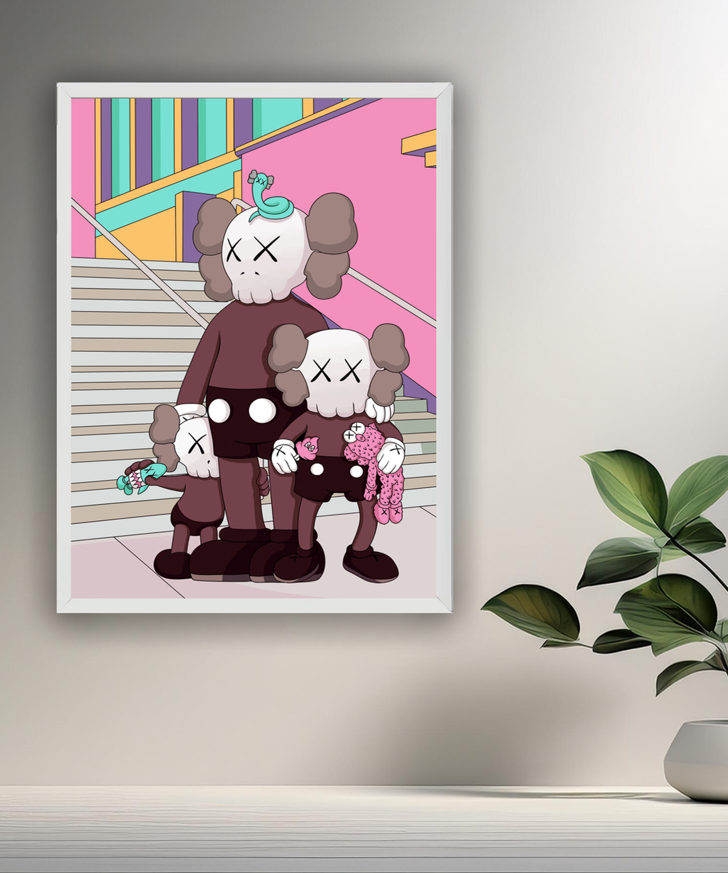 Poster Kaws illustration