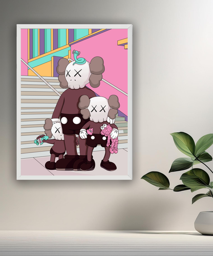 Poster Kaws illustration