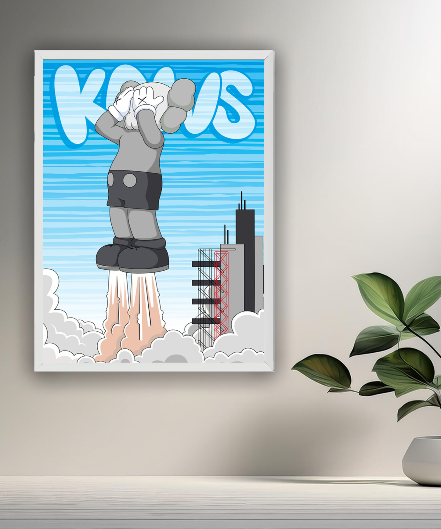 Poster Kaws Fusée