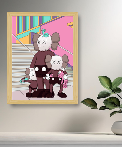 Poster Kaws illustration