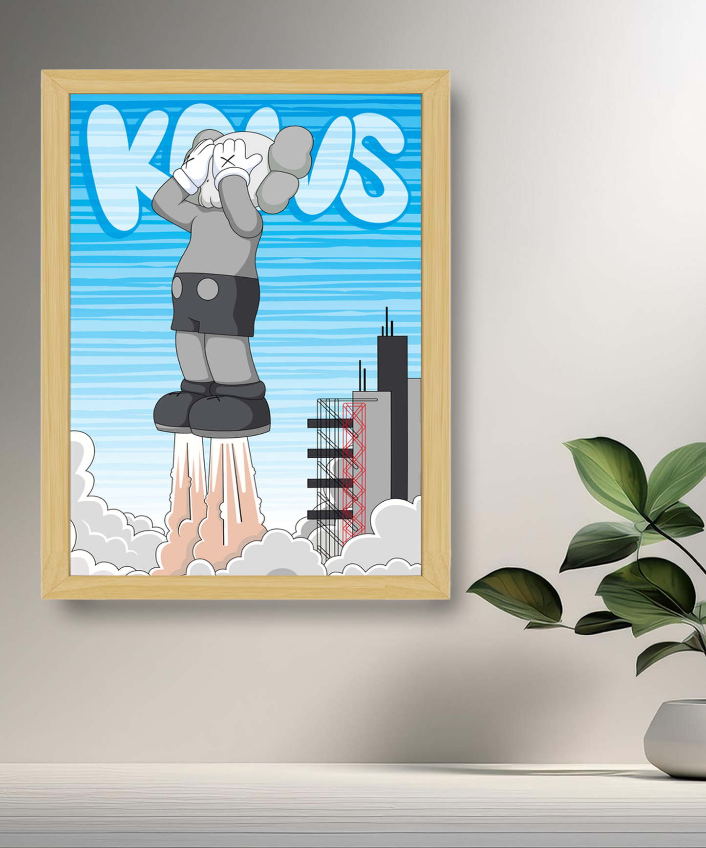 Poster Kaws Fusée