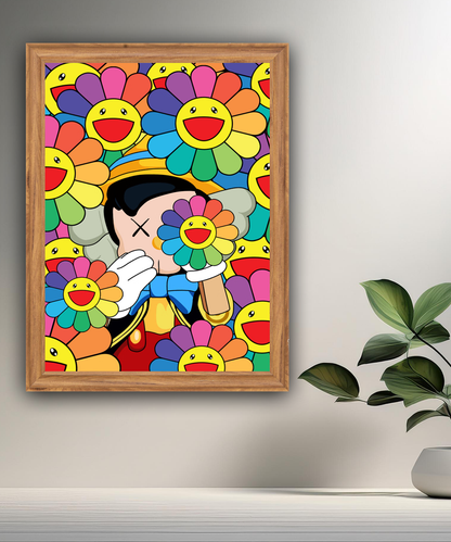 Poster Kaws pinocchio